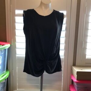 Universal Thread Black Twist Front Tank Top